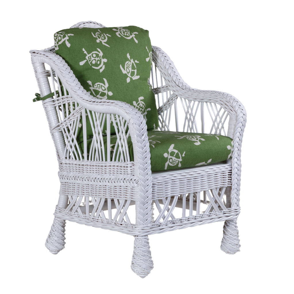 Children's Braided Wicker Dining Arm Chair - The Well Appointed House