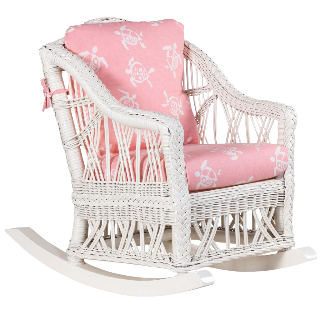 Children's Braided Wicker Rocking Chair - The Well Appointed House