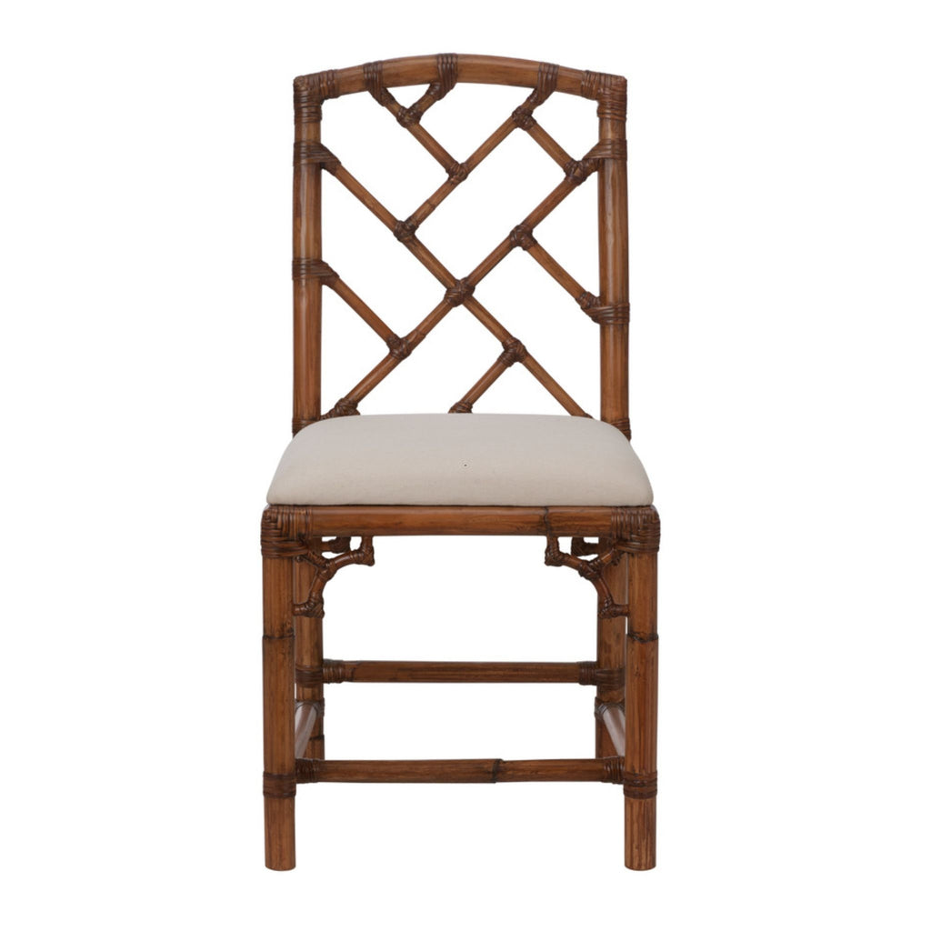 Chippendale Bamboo Chair in Brown - The Well Appointed House
