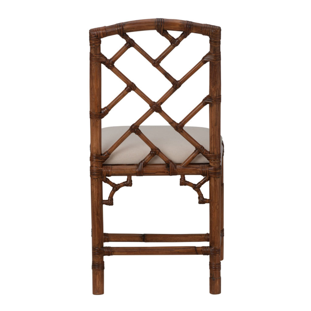 Chippendale Bamboo Chair in Brown - The Well Appointed House