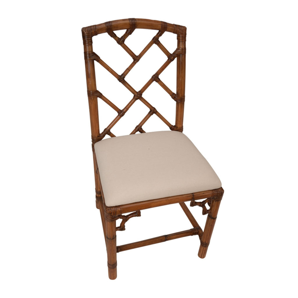 Chippendale Bamboo Chair in Brown - The Well Appointed House