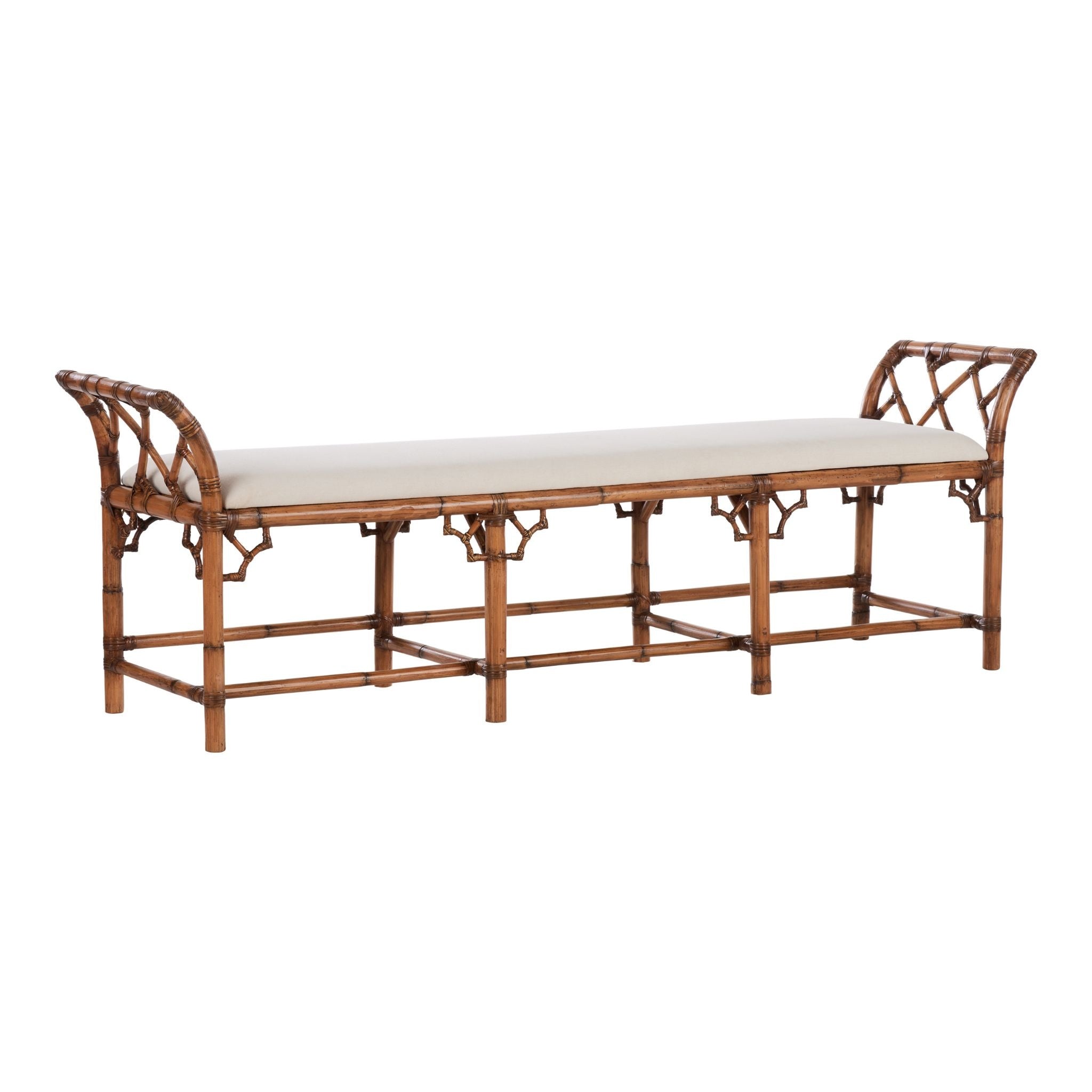 Chippendale Bamboo Regency Bench – The Well Appointed House