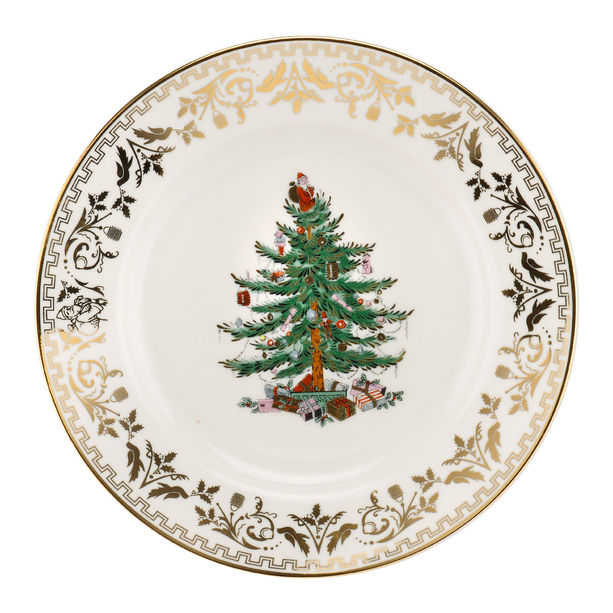Christmas Tree Gold 8 Inch Salad Plate – The Well Appointed House