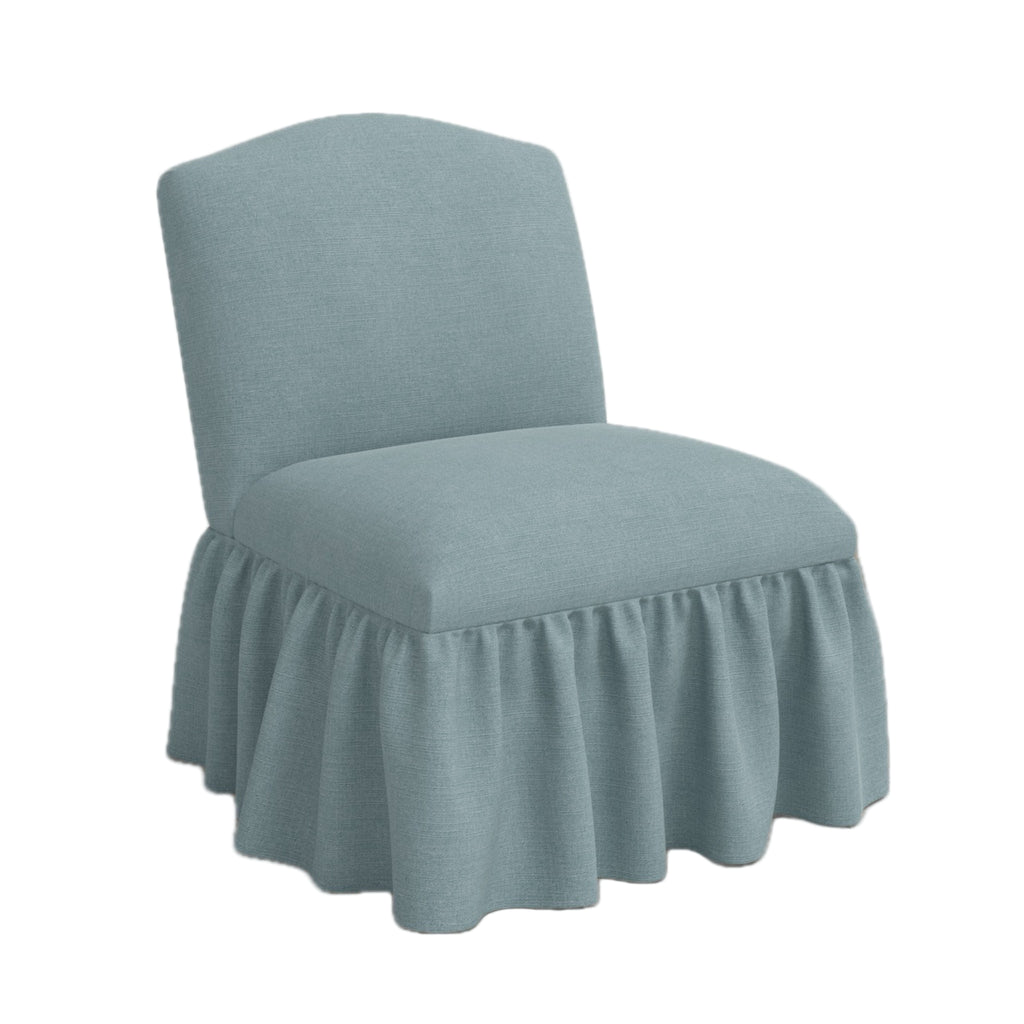 Ashburn Ruffle Slipper Chair - The Well Appointed House