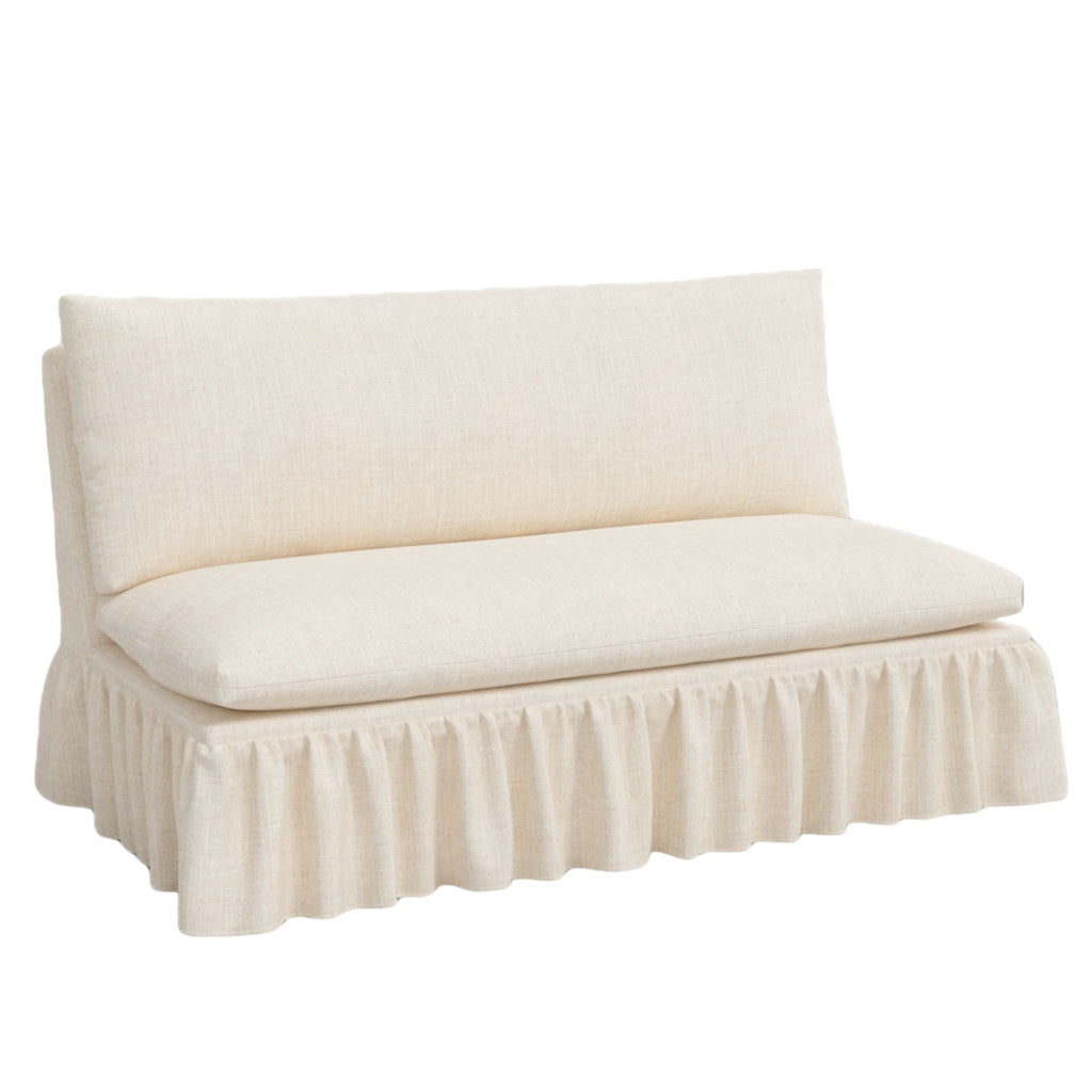 Capra Ruffle Settee - The Well Appointed House