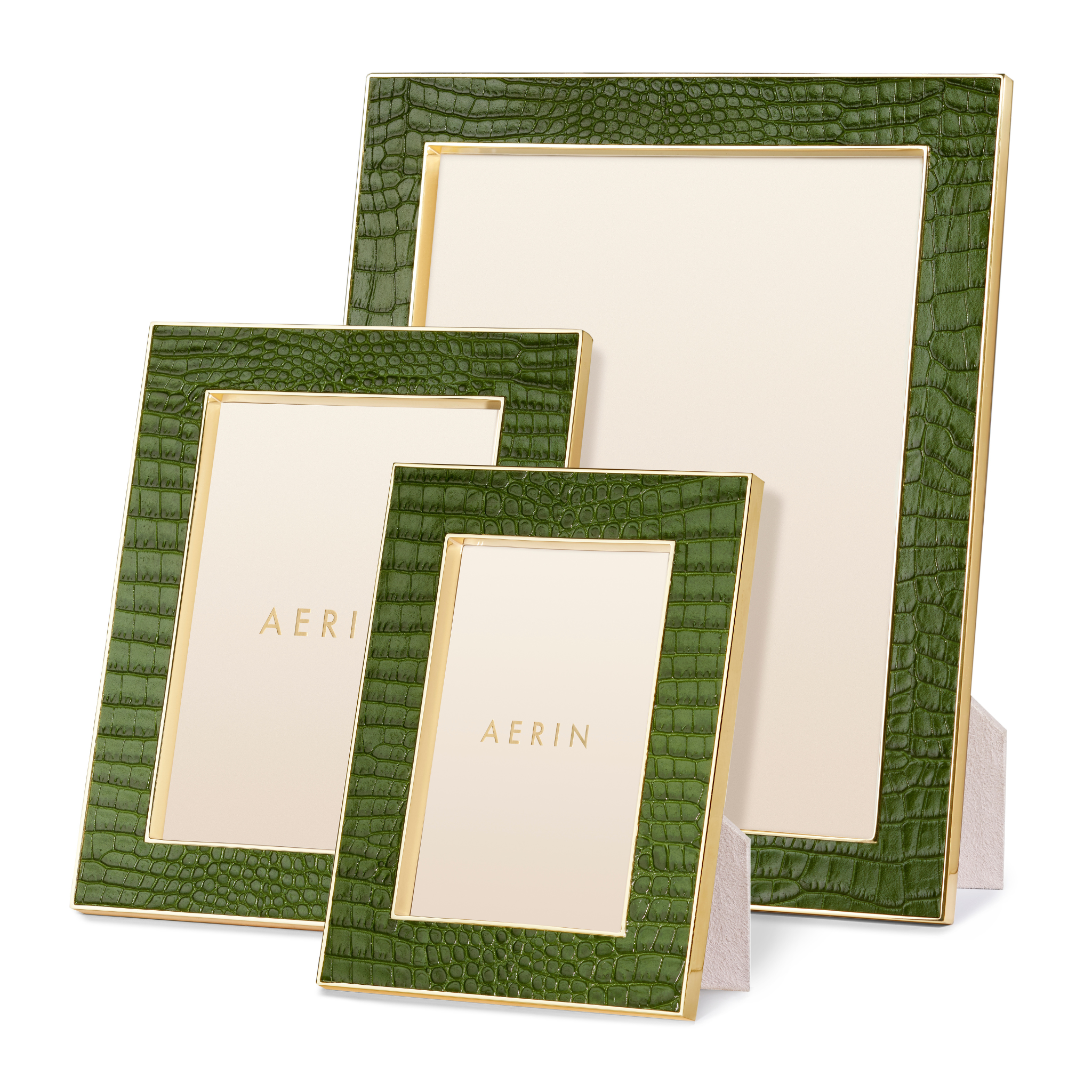 Classic Croc Leather Frame - Verde – The Well Appointed House