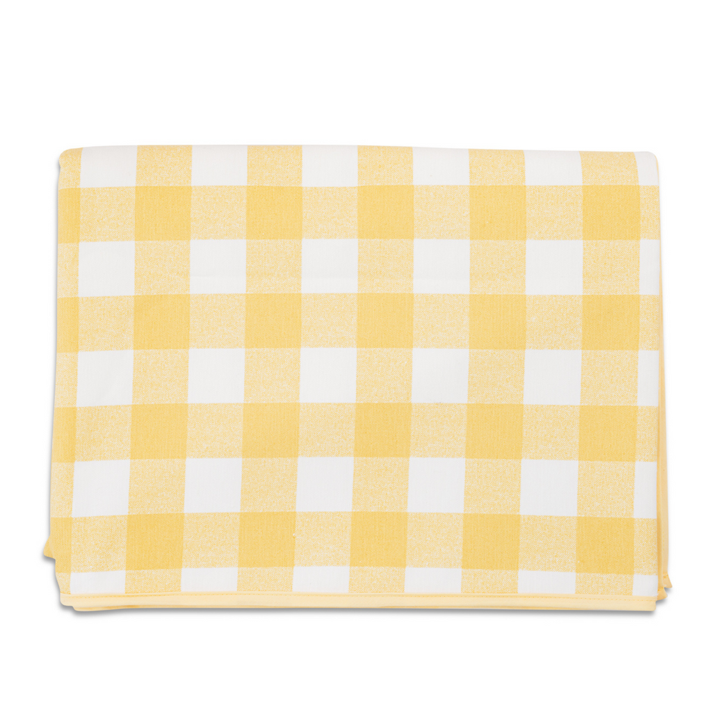Classic Yellow Gingham Tablecloth - The Well Appointed House