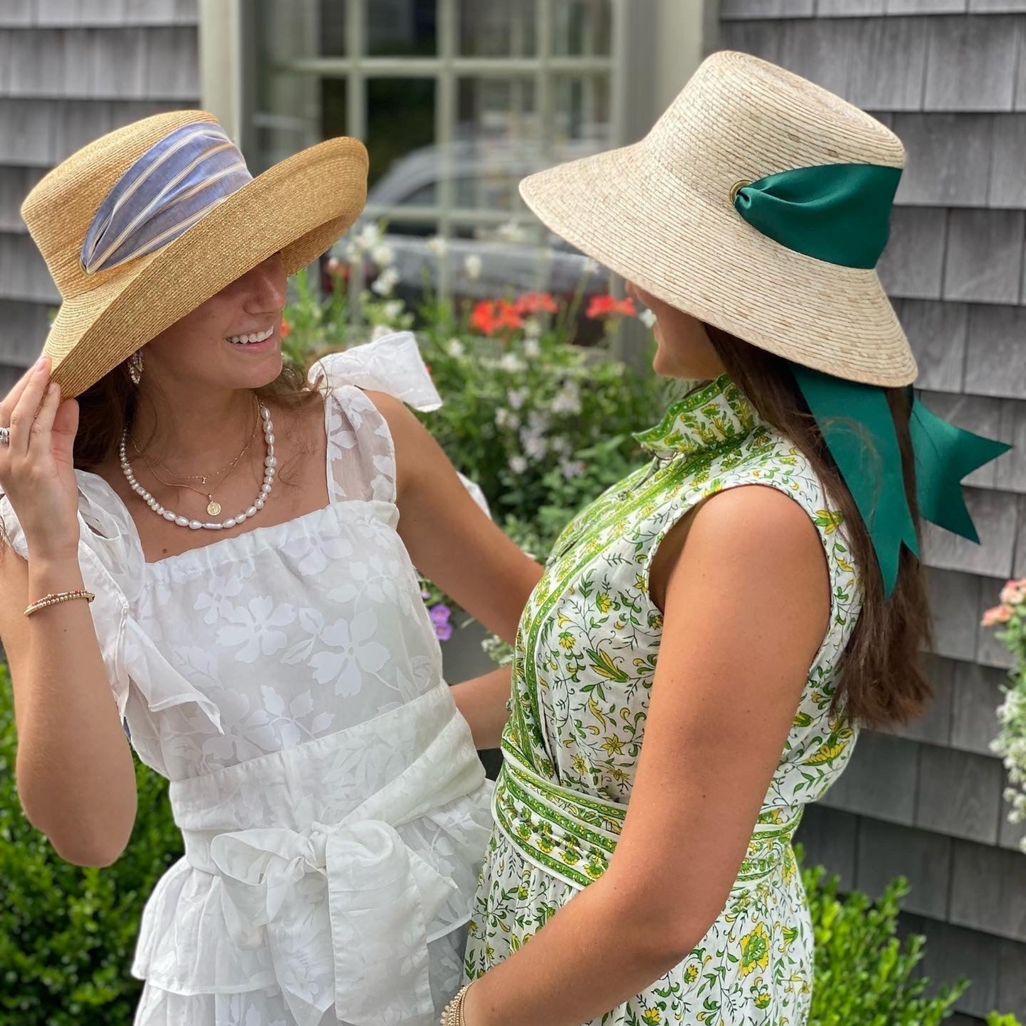 Clematis Bucket Hat - Ivory Grosgrain Ribbon – The Well Appointed