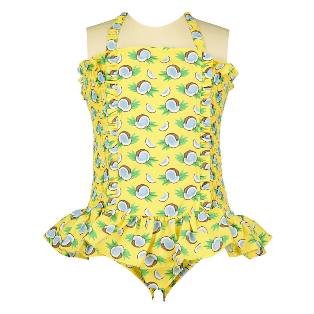 Coconut Ruched Swimsuit - The Well Appointed House