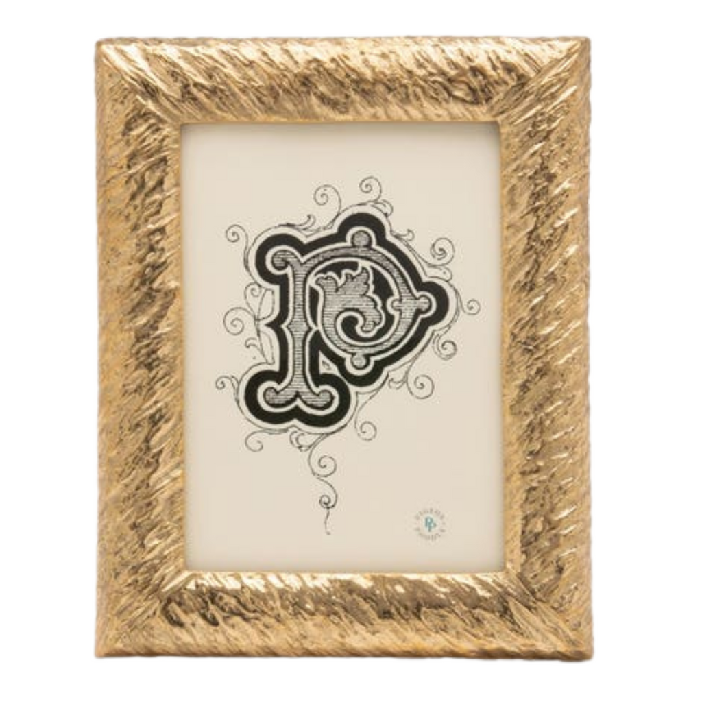 Corinth Textured Brass Picture Frame - The Well Appointed House