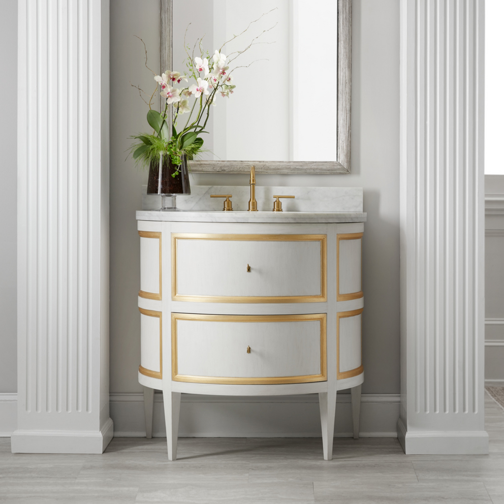 Modern History Covington Half Round Vanity - The Well Appointed House
