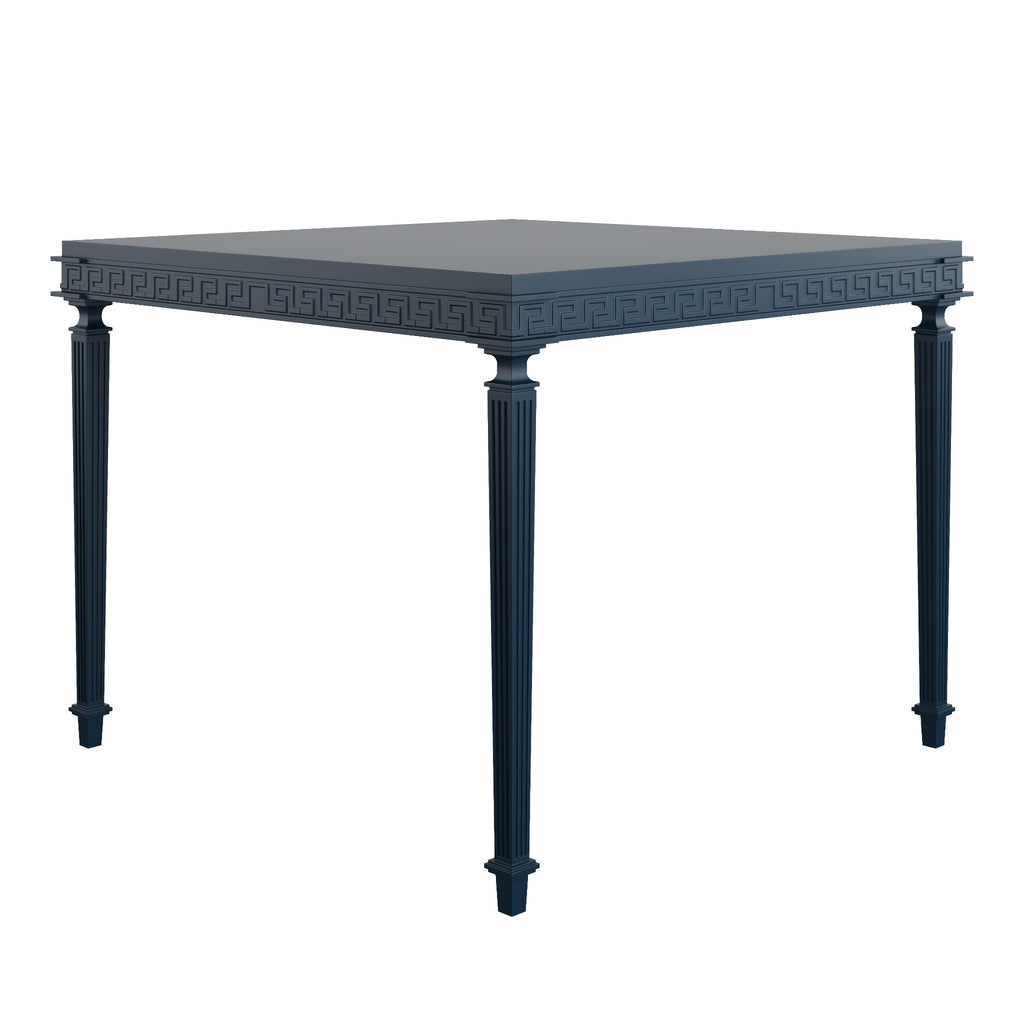 Custom Painted Square Game-Dining Table with Greek Key Details – The ...