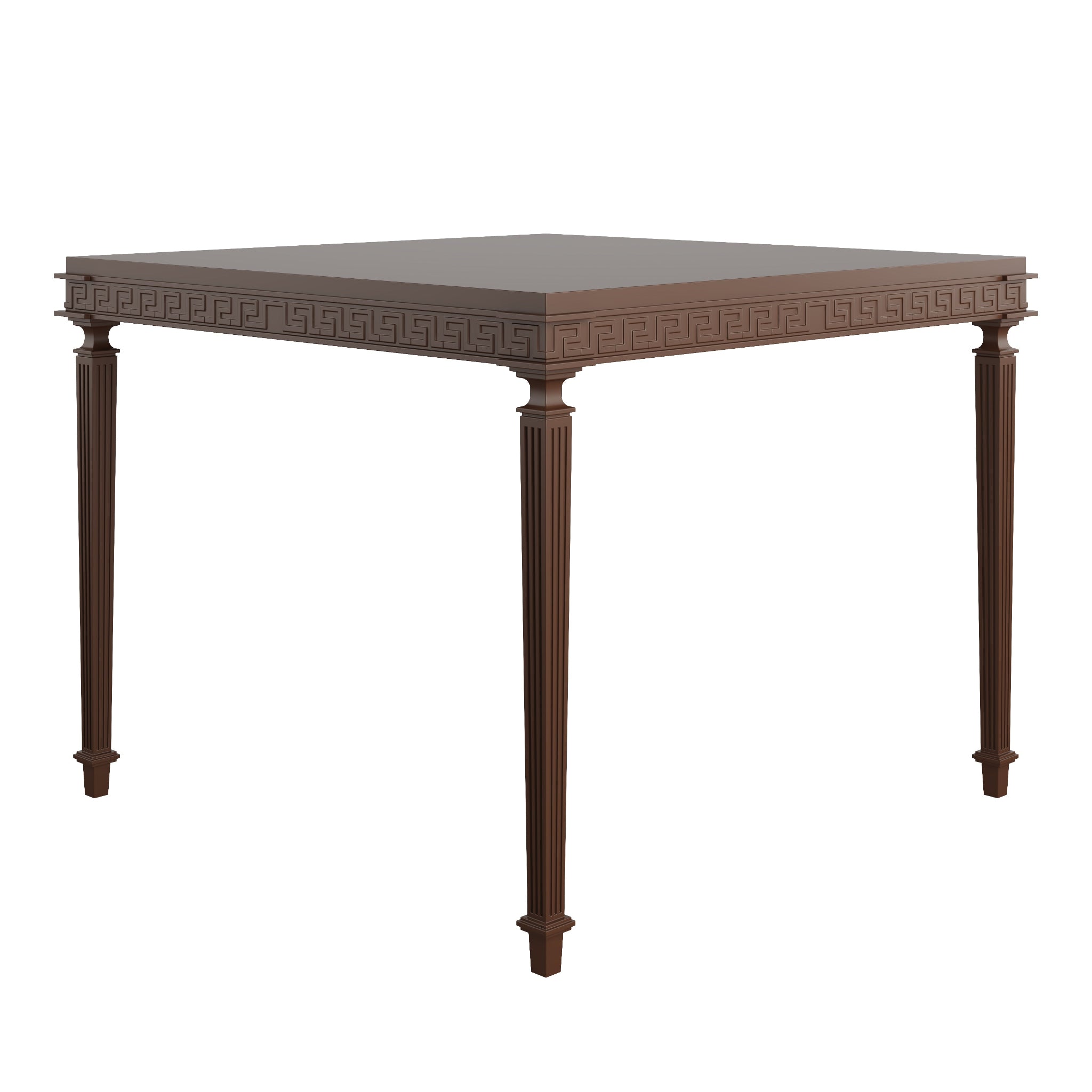 Custom Painted Square Game-Dining Table with Greek Key Details – The ...