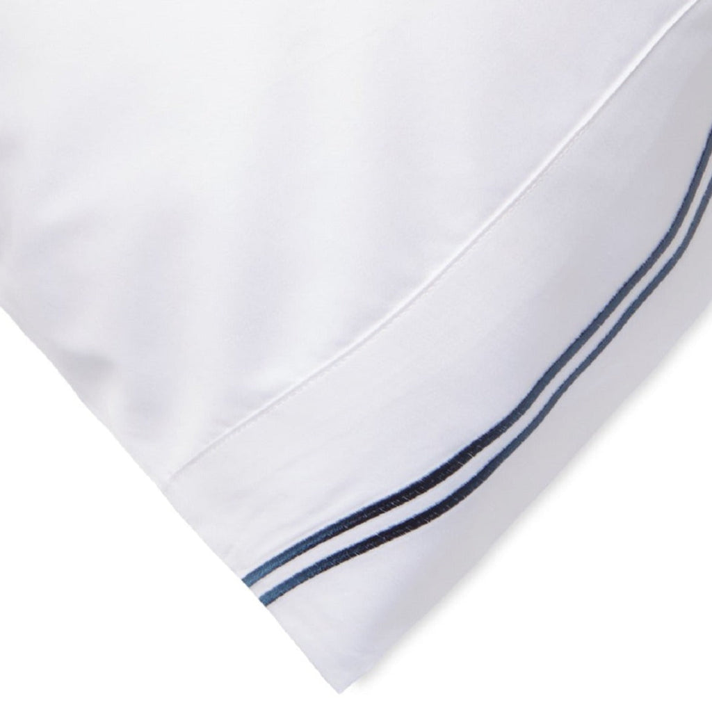 Double Stripe Embroidered Pillowcases - The Well Appointed House