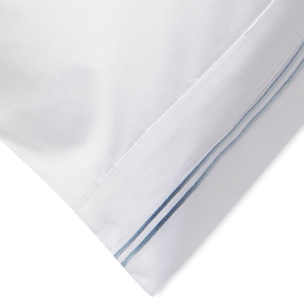 Double Stripe Embroidered Pillowcases - The Well Appointed House