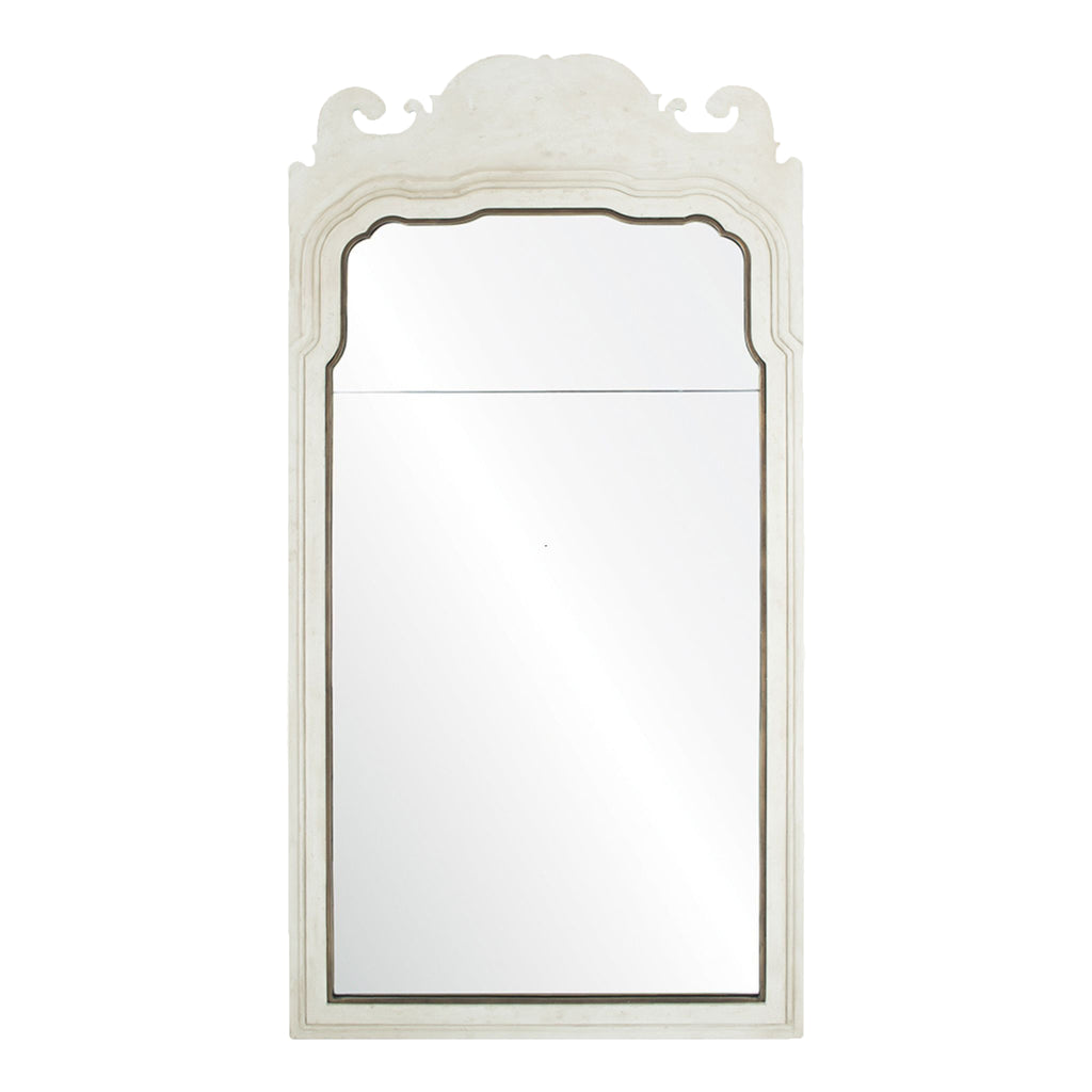 Drake Hand Carved Non-Beveled Center Framed Wall Mirror - The Well Appointed House