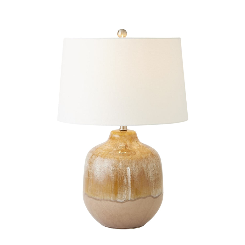 Earth Glazed Table Lamp in Brown - The Well Appointed House