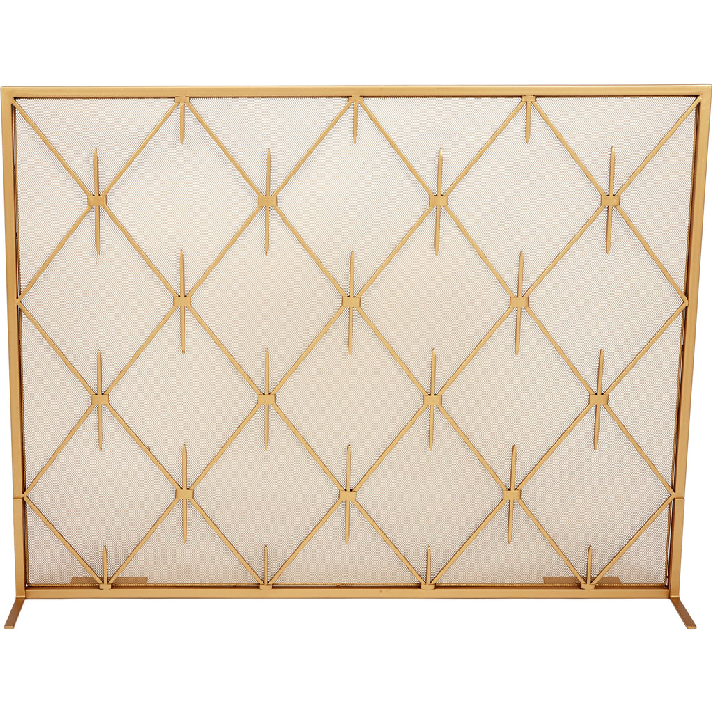Korbyn Gold Fireplace Screen - The Well Appointed House