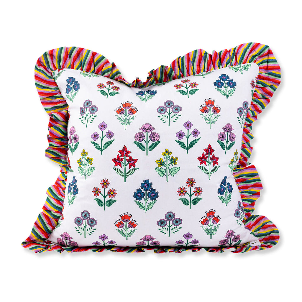 Ruffle Throw Pillow in Santini - The Well Appointed House