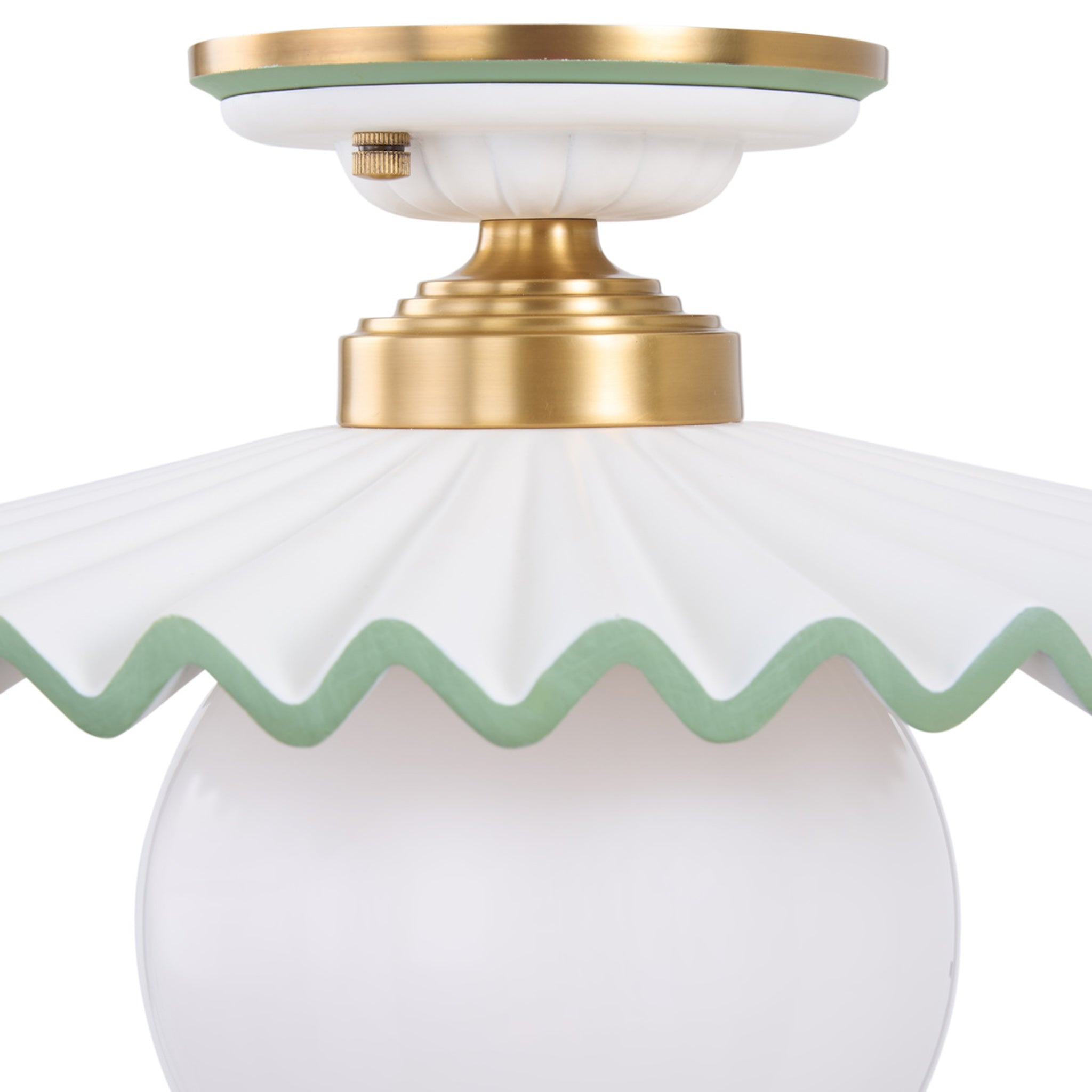 Cealing Ruffle Icon Fancy Ruffle Flushmount Ceiling Light – The Well Appointed House