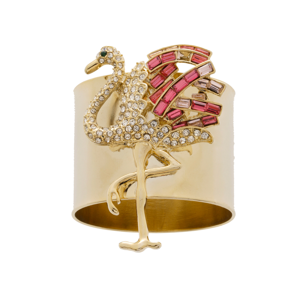 Flamingo Napkin Rings, Set of Two - The Well Appointed House