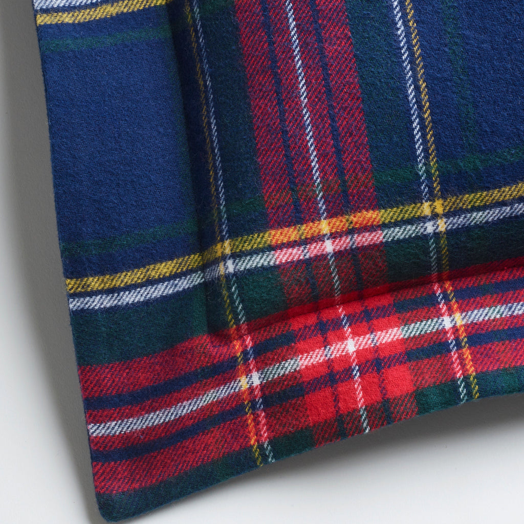 Flannel Decorative Pillow in Windsor Tartan - The Well Appointed House 