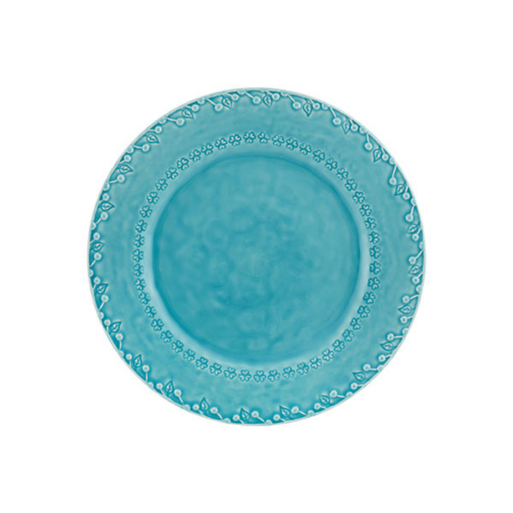 Flora Dinner Plate, Blue - The Well Appointed House