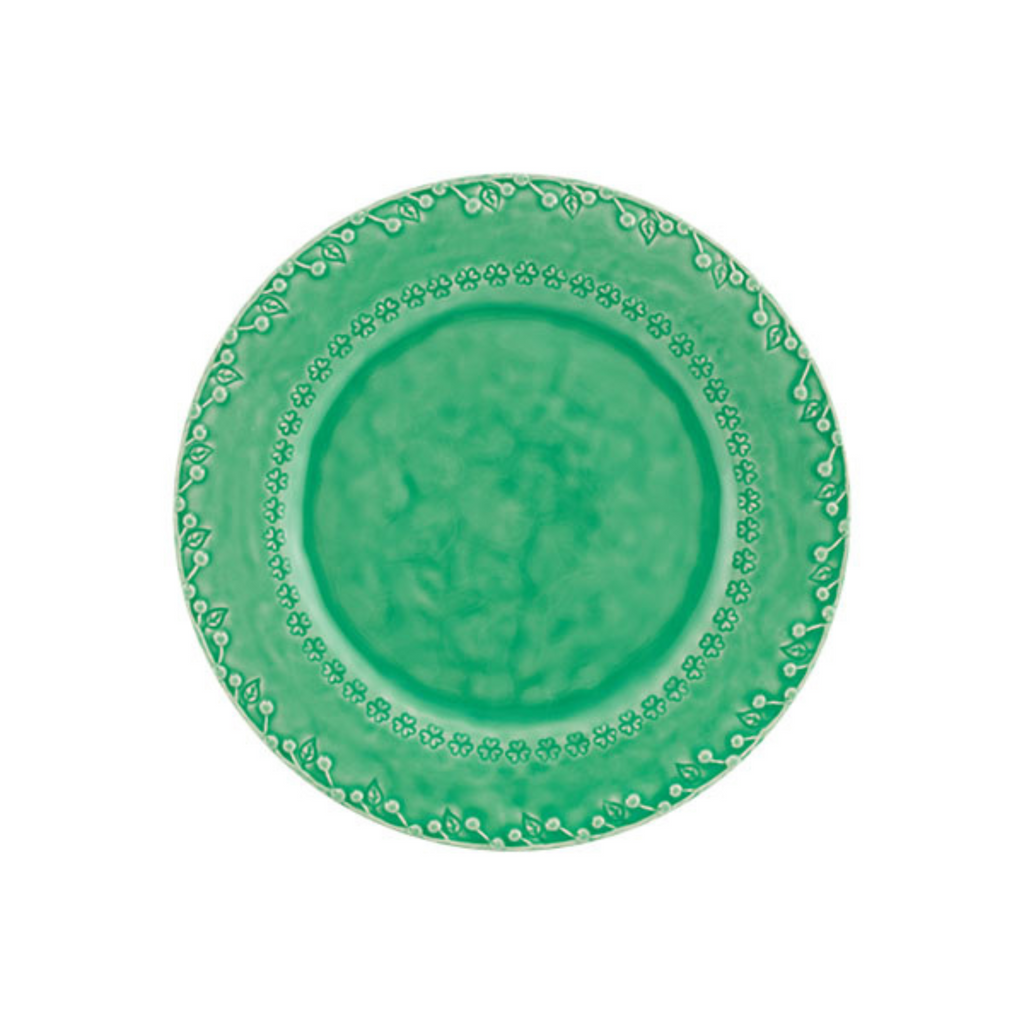 Flora Dinner Plate, Green - The Well Appointed House