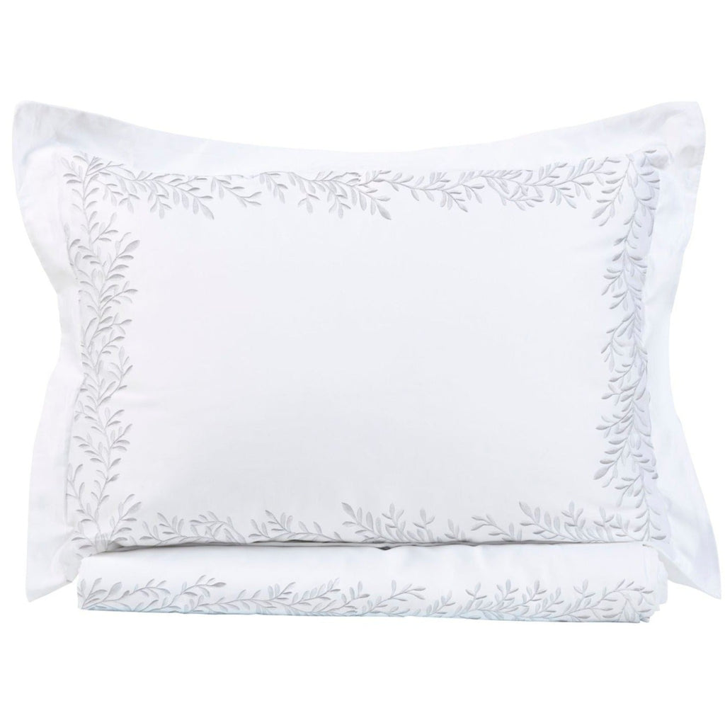 Floral Vine Embroidered Duvet Set - The Well Appointed House 