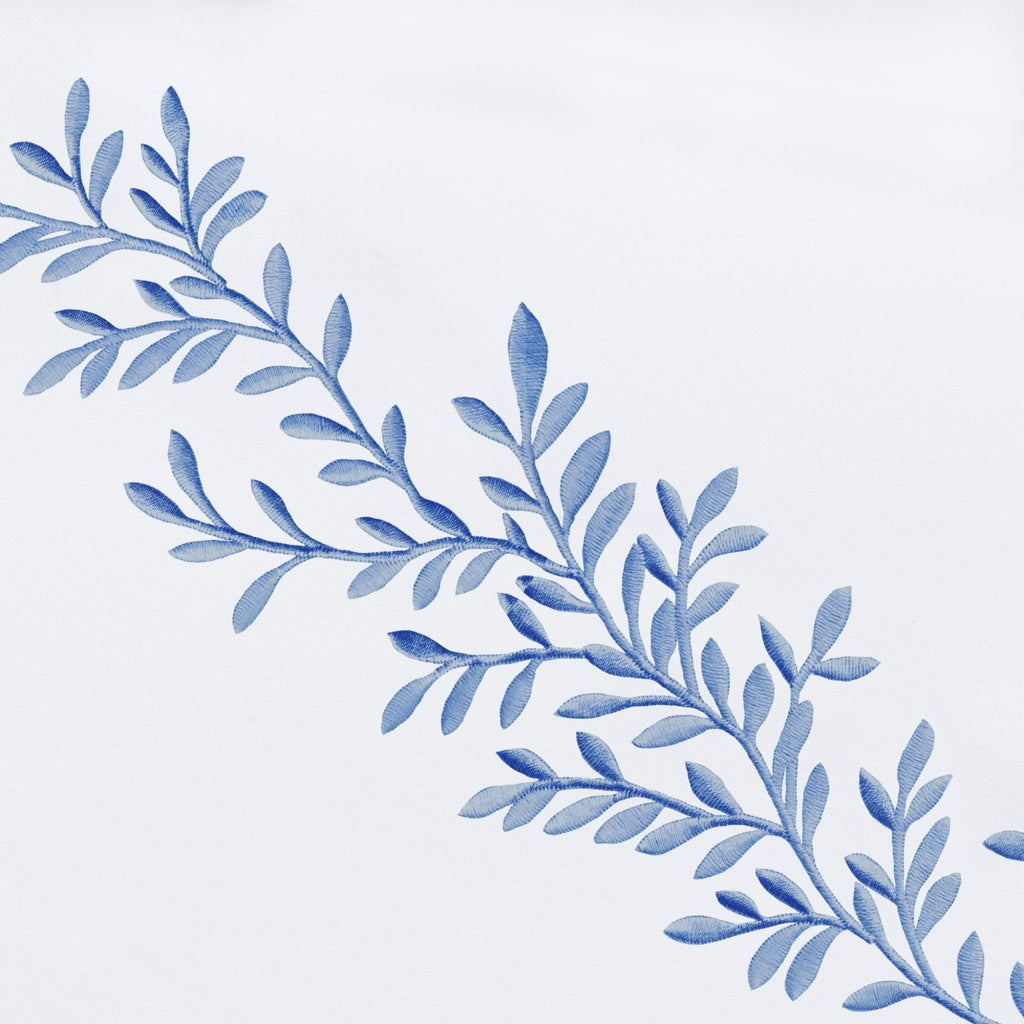 Floral Vine Embroidered Euro Sham Pairs - The Well Appointed House 