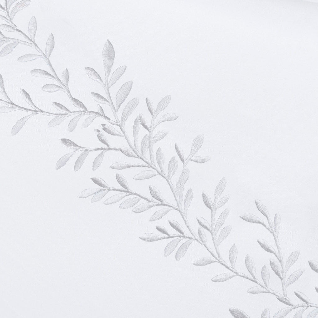 Floral Vine Embroidered Euro Sham Pairs - The Well Appointed House 