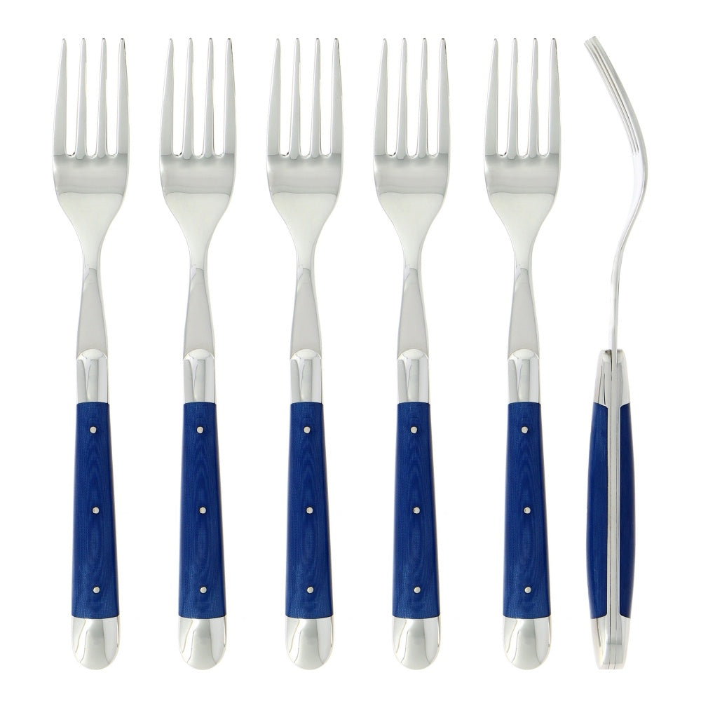 Forks Fabric Series in Blue - THE WELL APPOINTED HOUSE