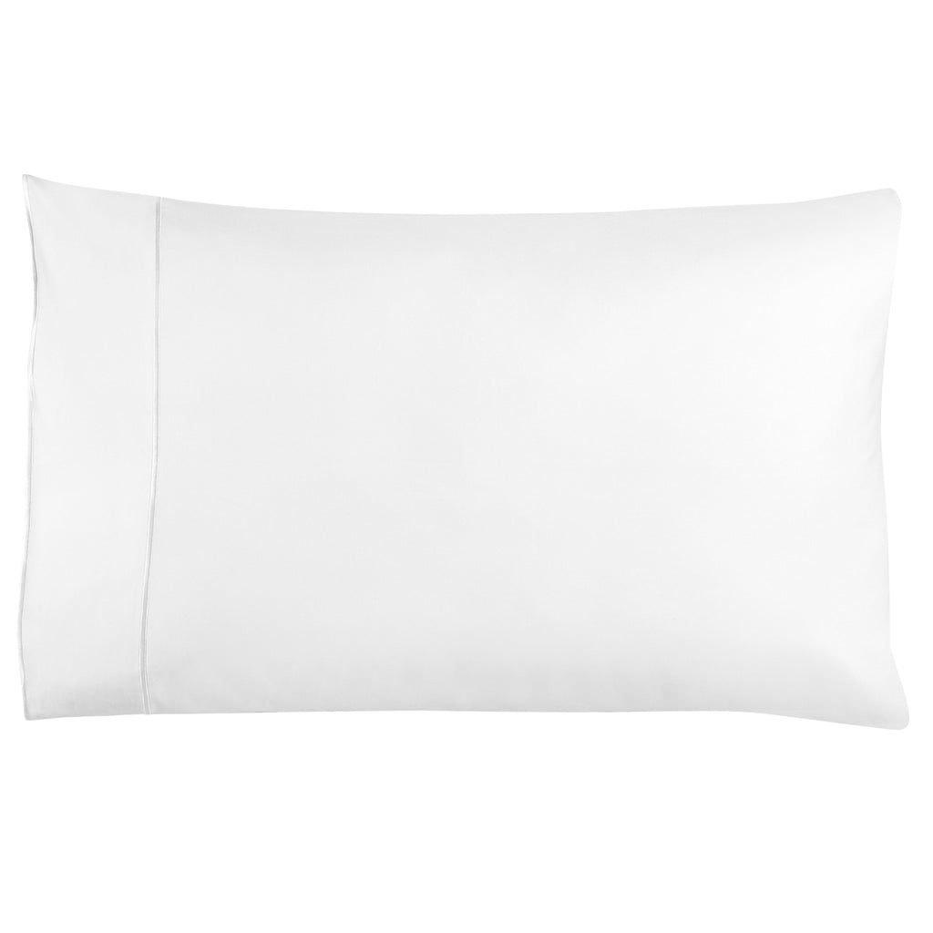 Framed Sateen Embroidered Cotton Pillowcase Pair - The Well Appointed House 