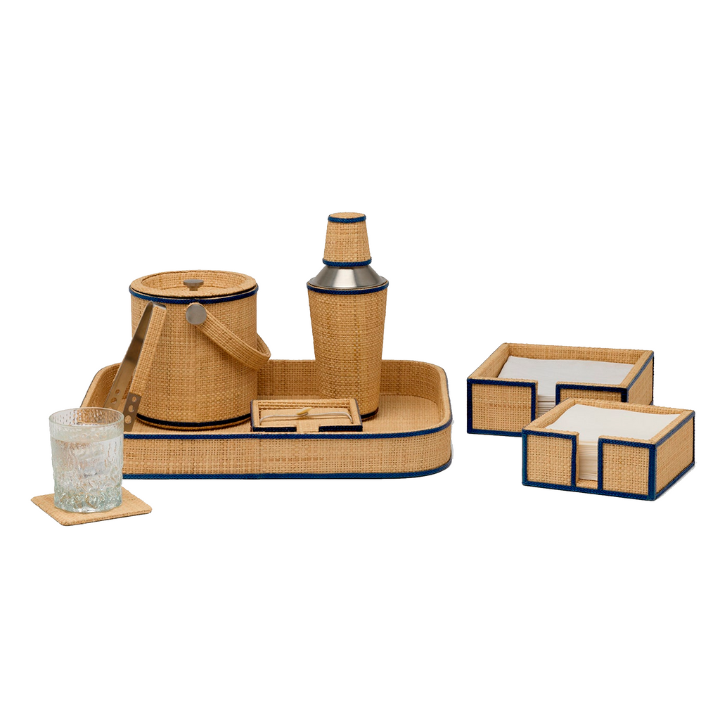 Gable Natural Navy Bar Collection - The Well Appointed House