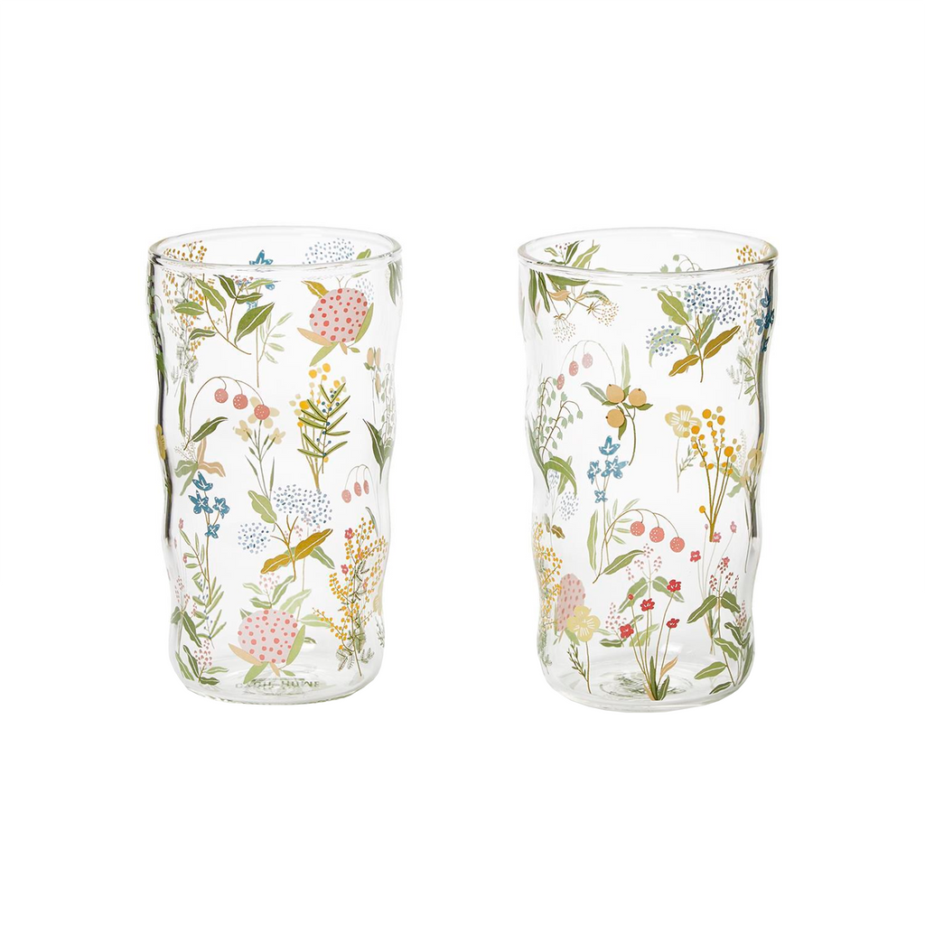 Garden Delight 18 Pc UN Tumbler Drinking Glass Unit - The Well Appointed House