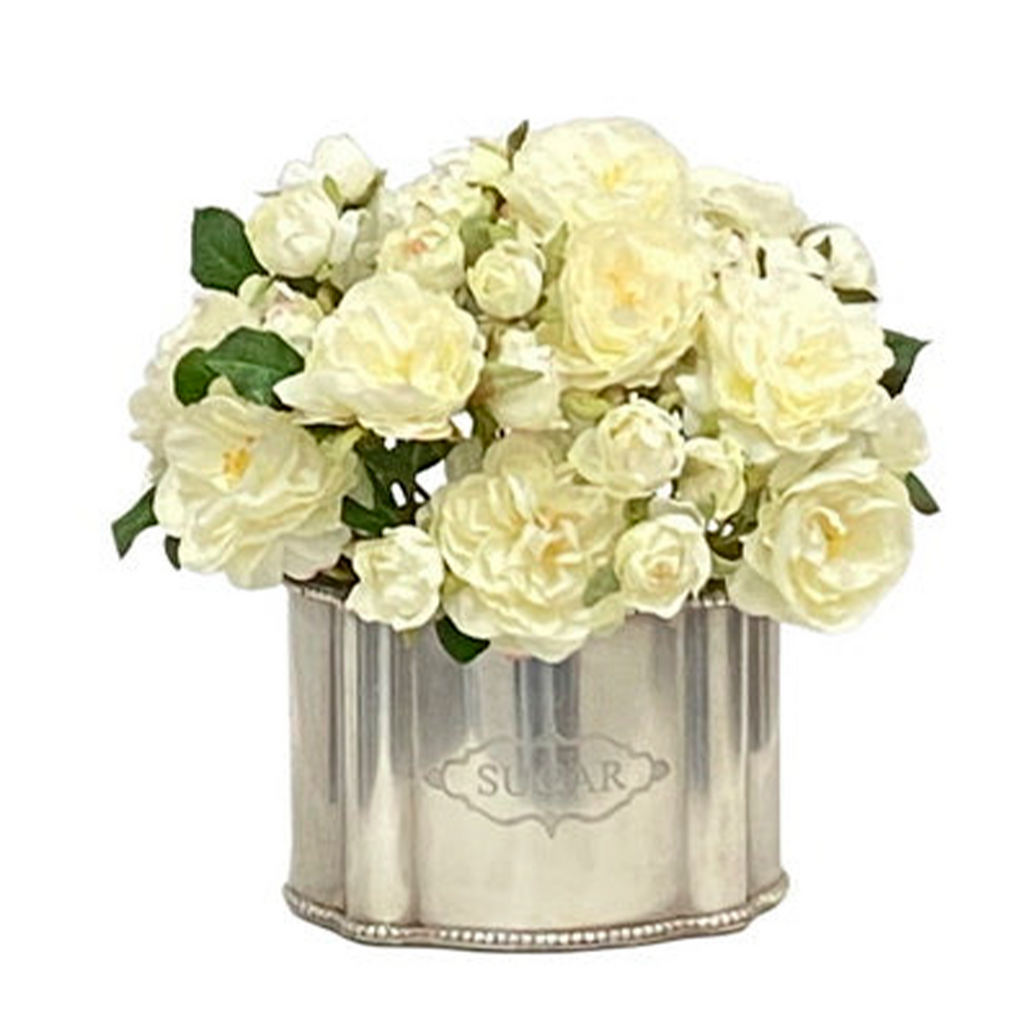 Garden Rose in Sugar Pot 8 - The Well Appointed House