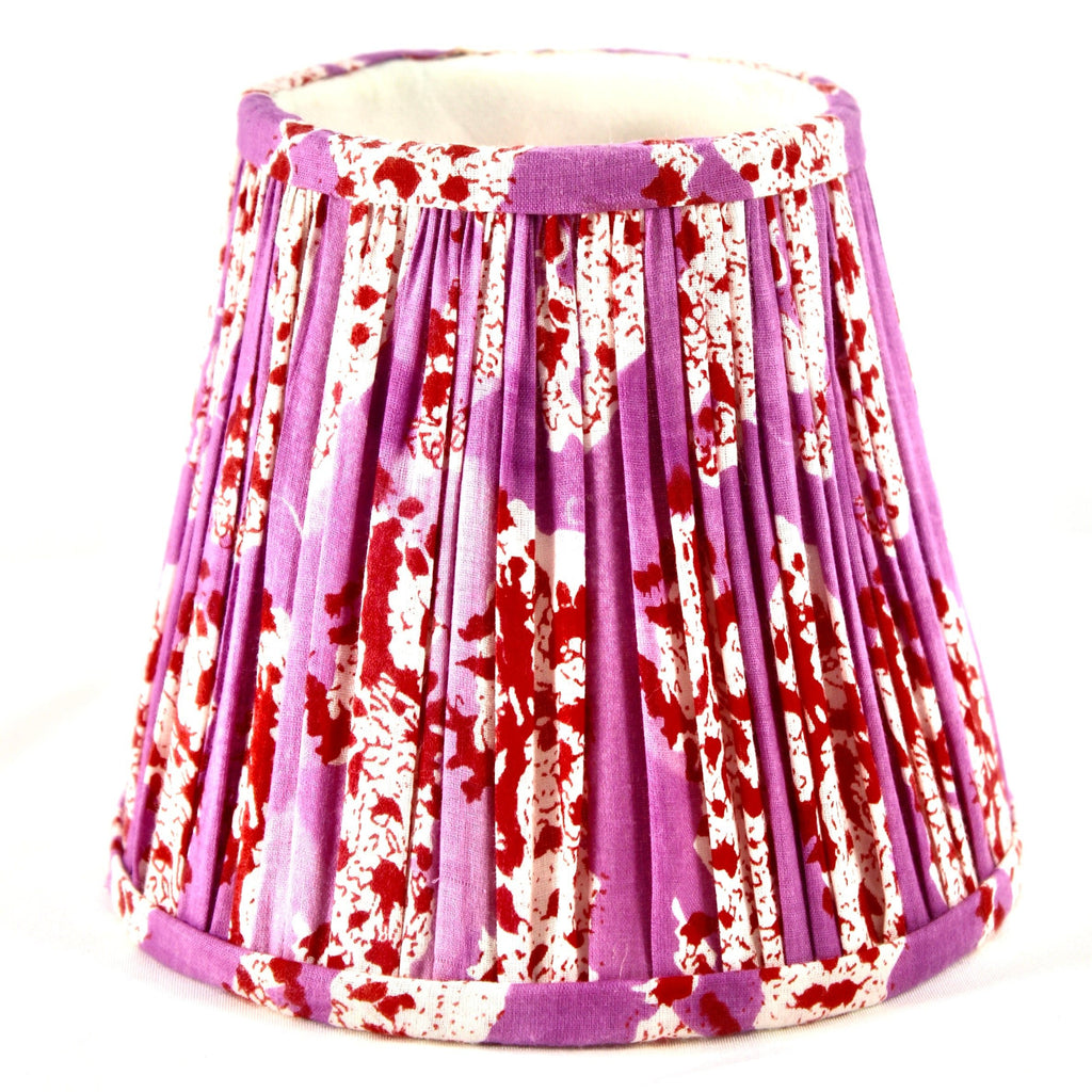 Gathered Fabric Lampshade - Empire in Paisley and Love - The Well Appointed House