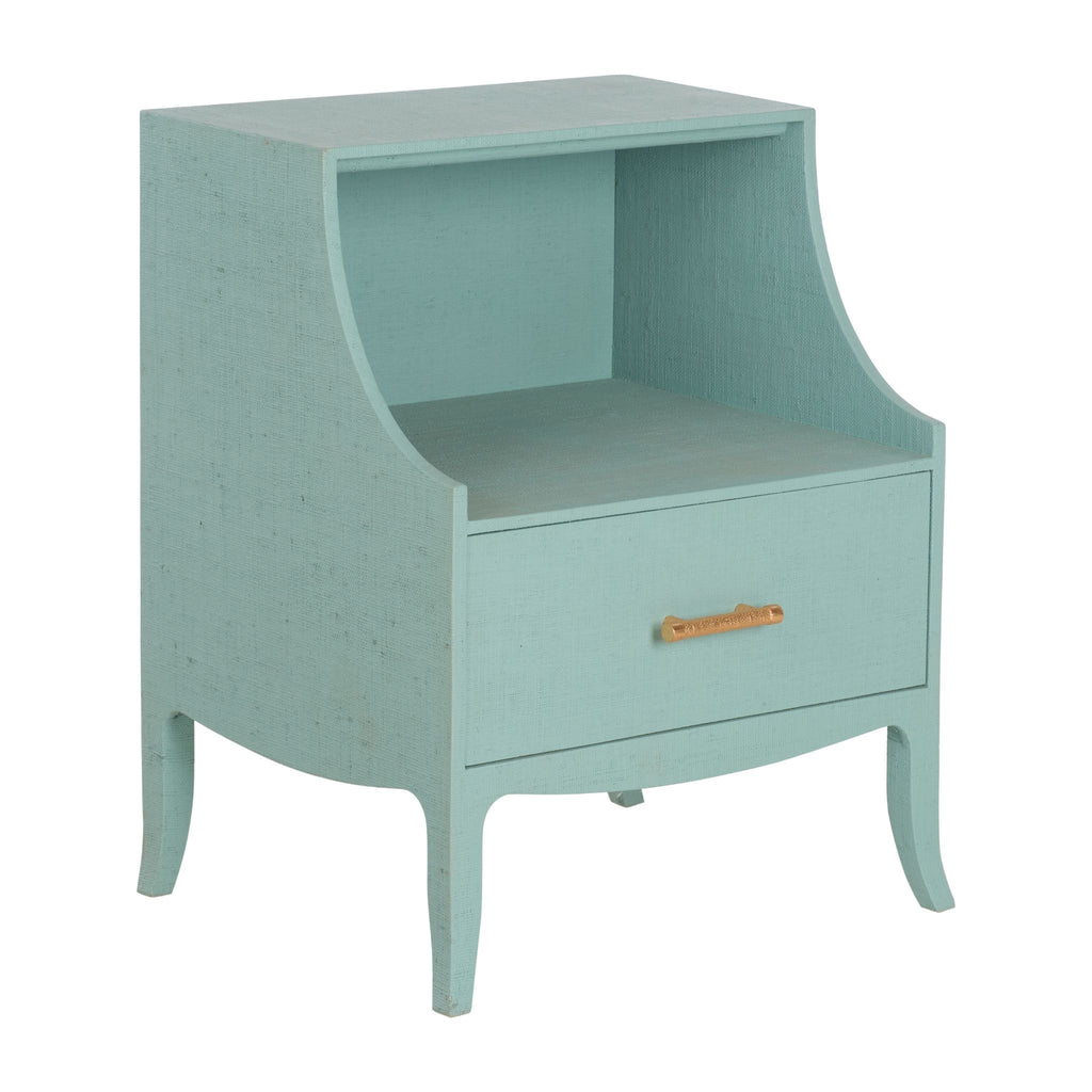 George III Bedside Table - Blue - The Well Appointed House