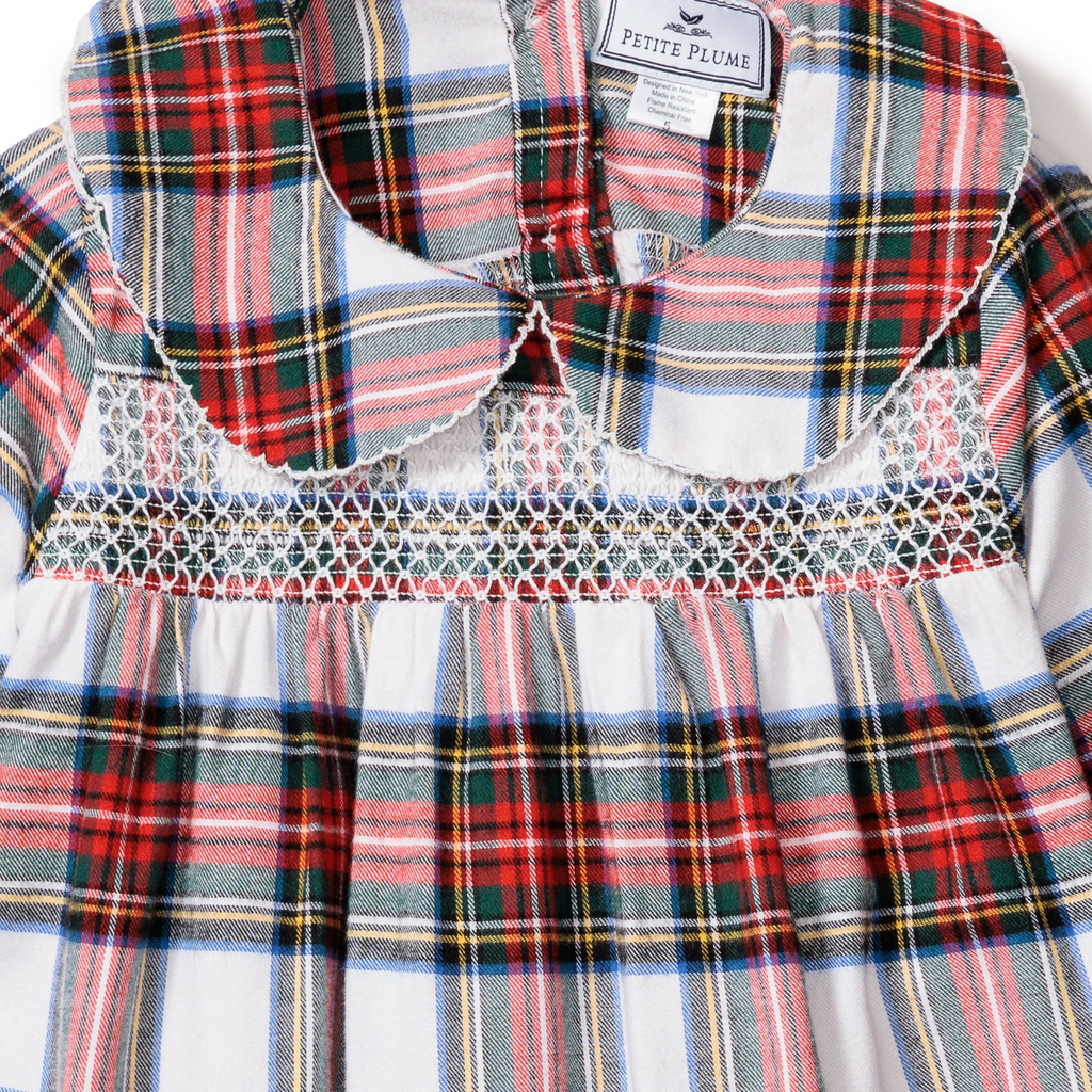 Girl's Brushed Cotton Eloise Nightgown in Balmoral Tartan - The Well Appointed House