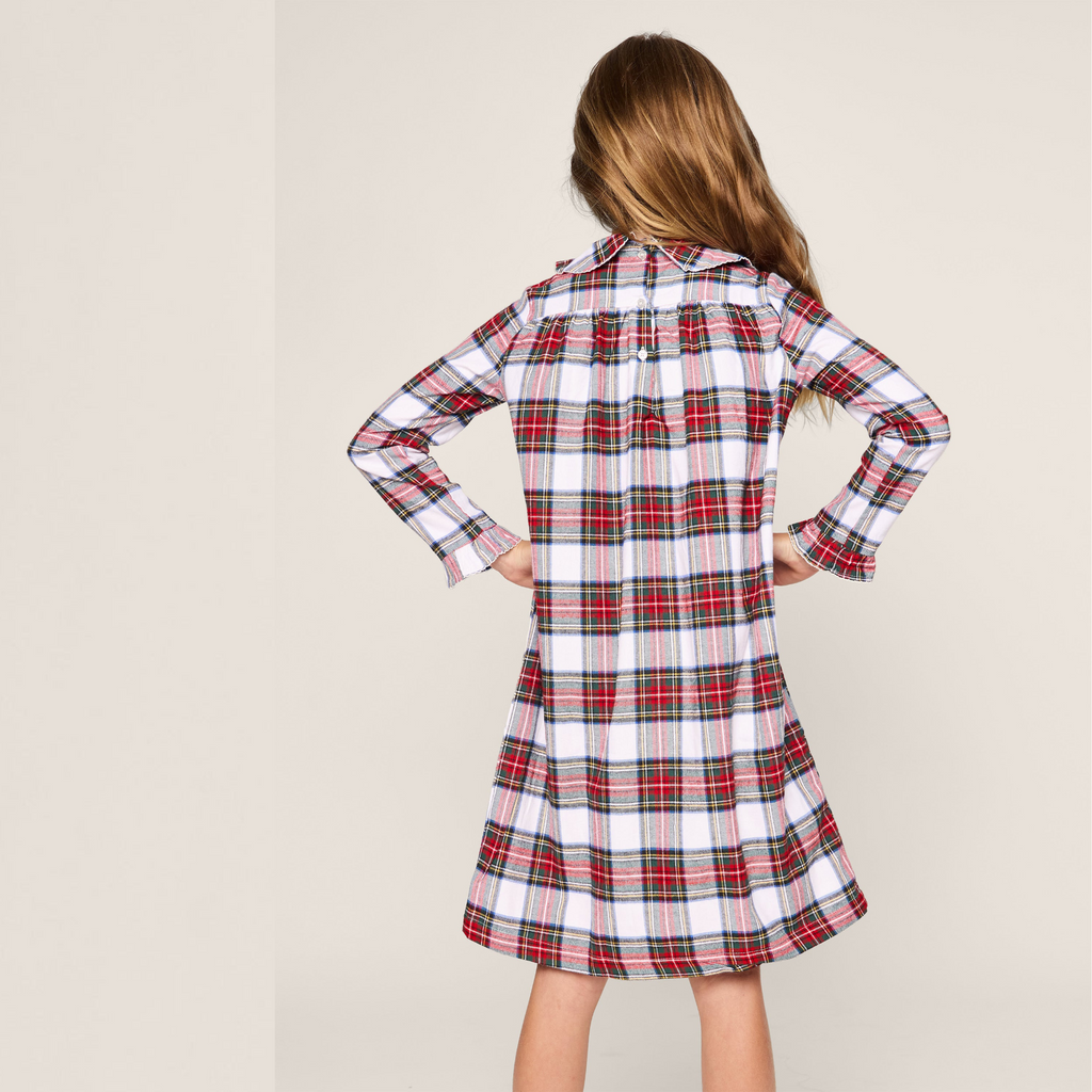 Girl's Brushed Cotton Eloise Nightgown in Balmoral Tartan - The Well Appointed House