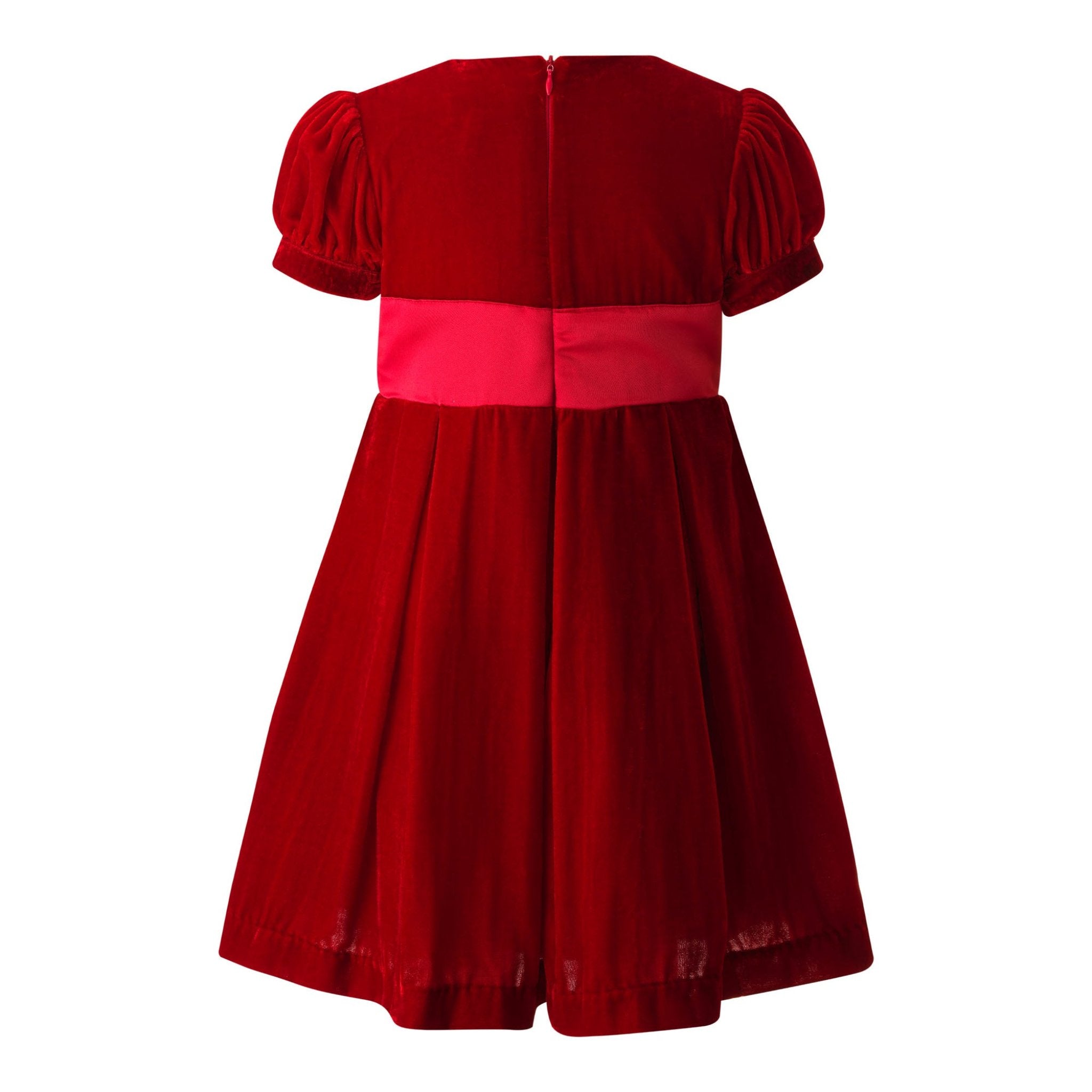 Crushed Velvet Bow Dress 6y