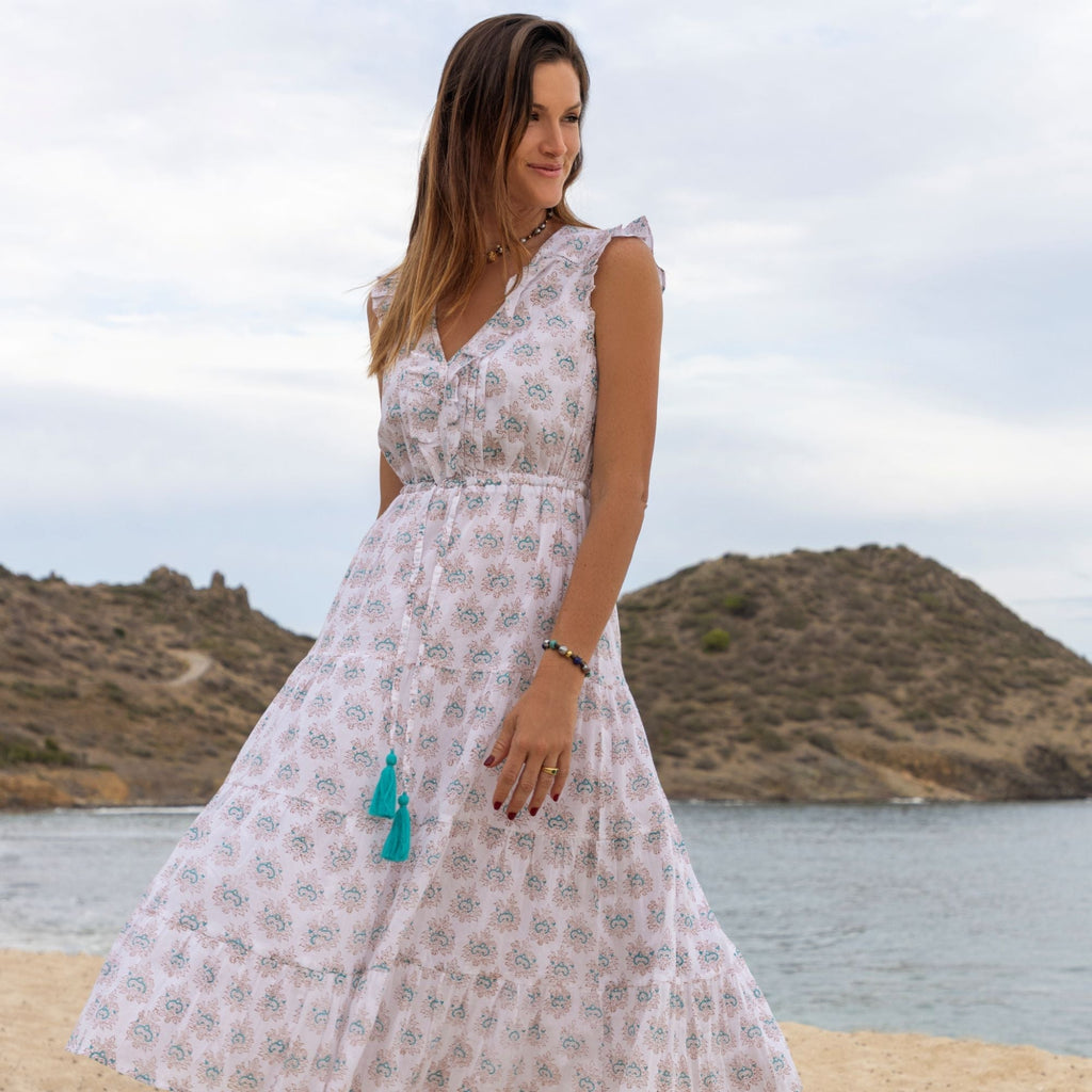 Giselle Women's Maxi Dress Aqua Rhapsody