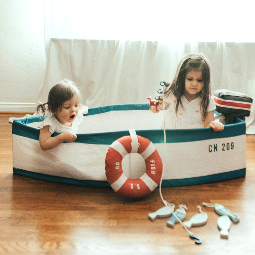 Gone Fishing Boat Toy for Kids - The Well Appointed House 