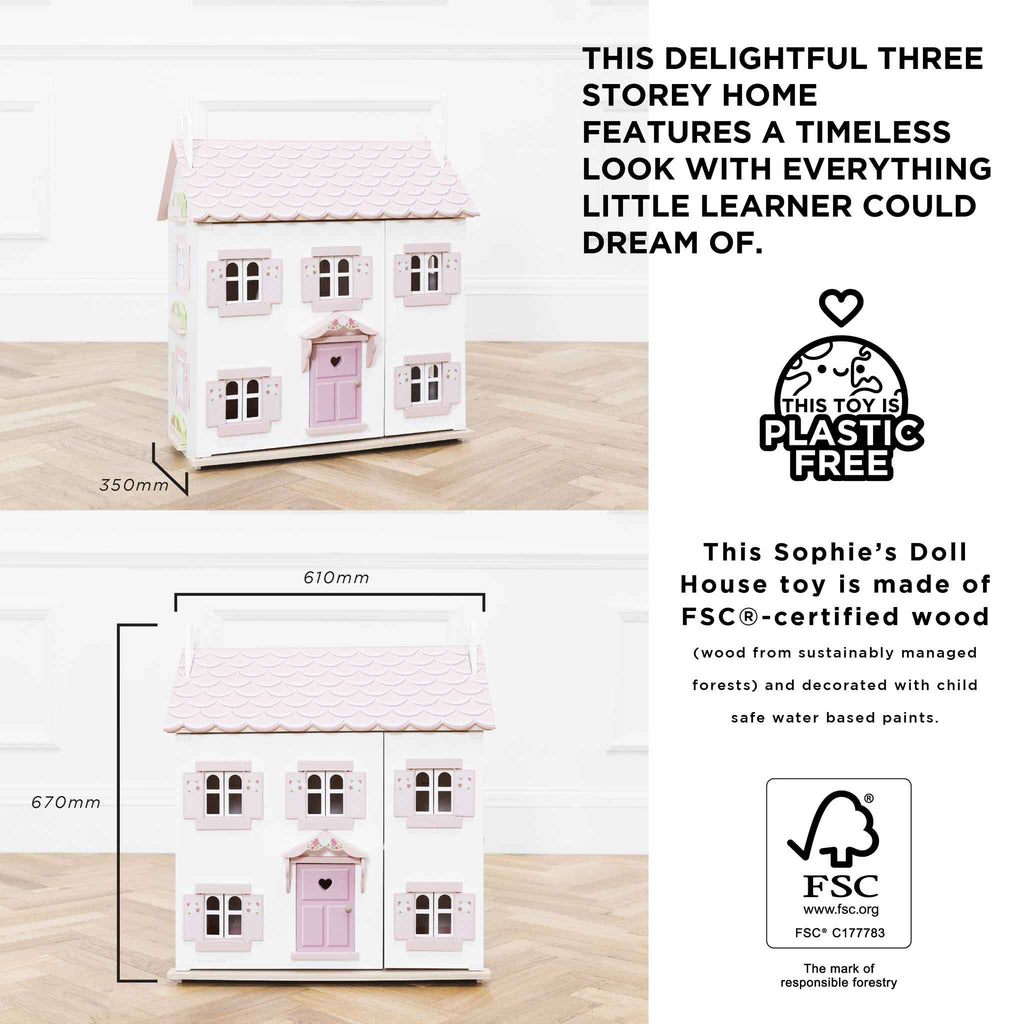 Sophie's Wooden Dollhouse - The Well Appointed House