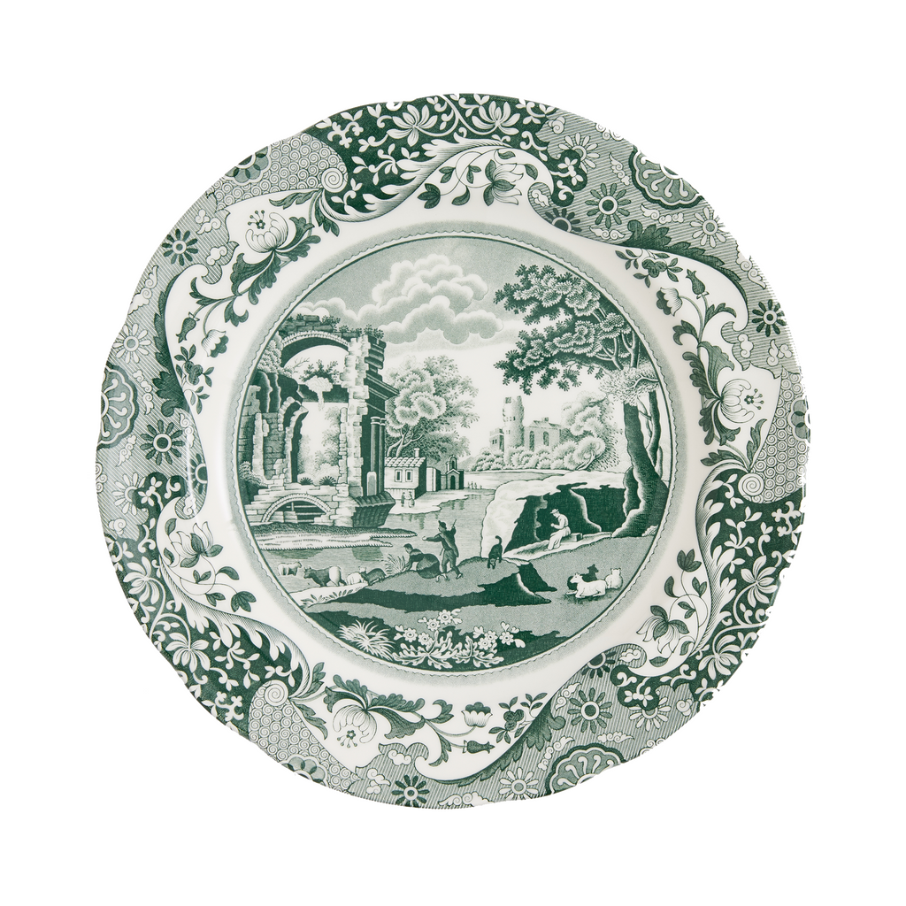 Heritage Green Italian Dinner plate - The Well Appointed House