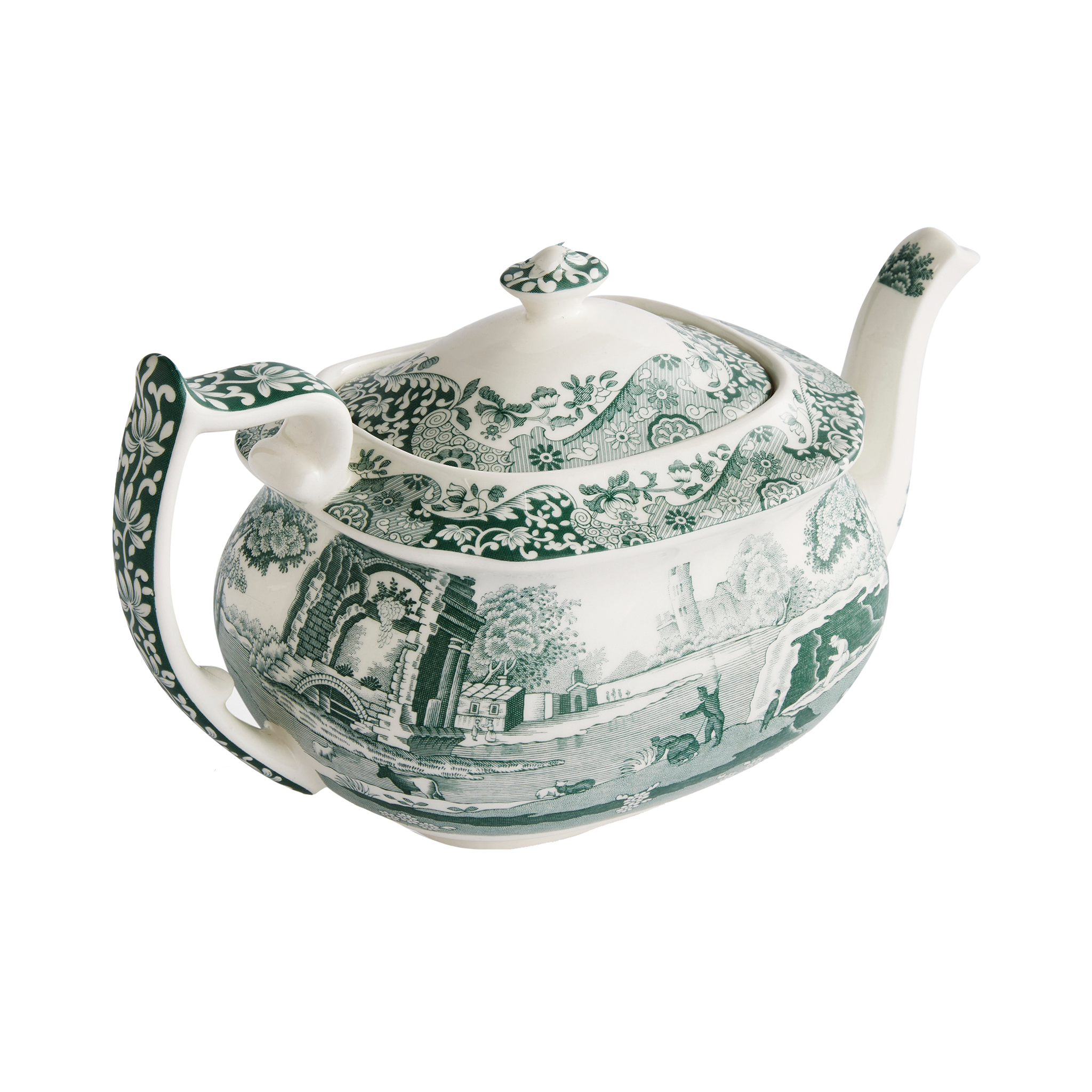 Spode flemishgreen　ヴィンテージティーポット Heritage Green Italian Teapot – The Well Appointed House