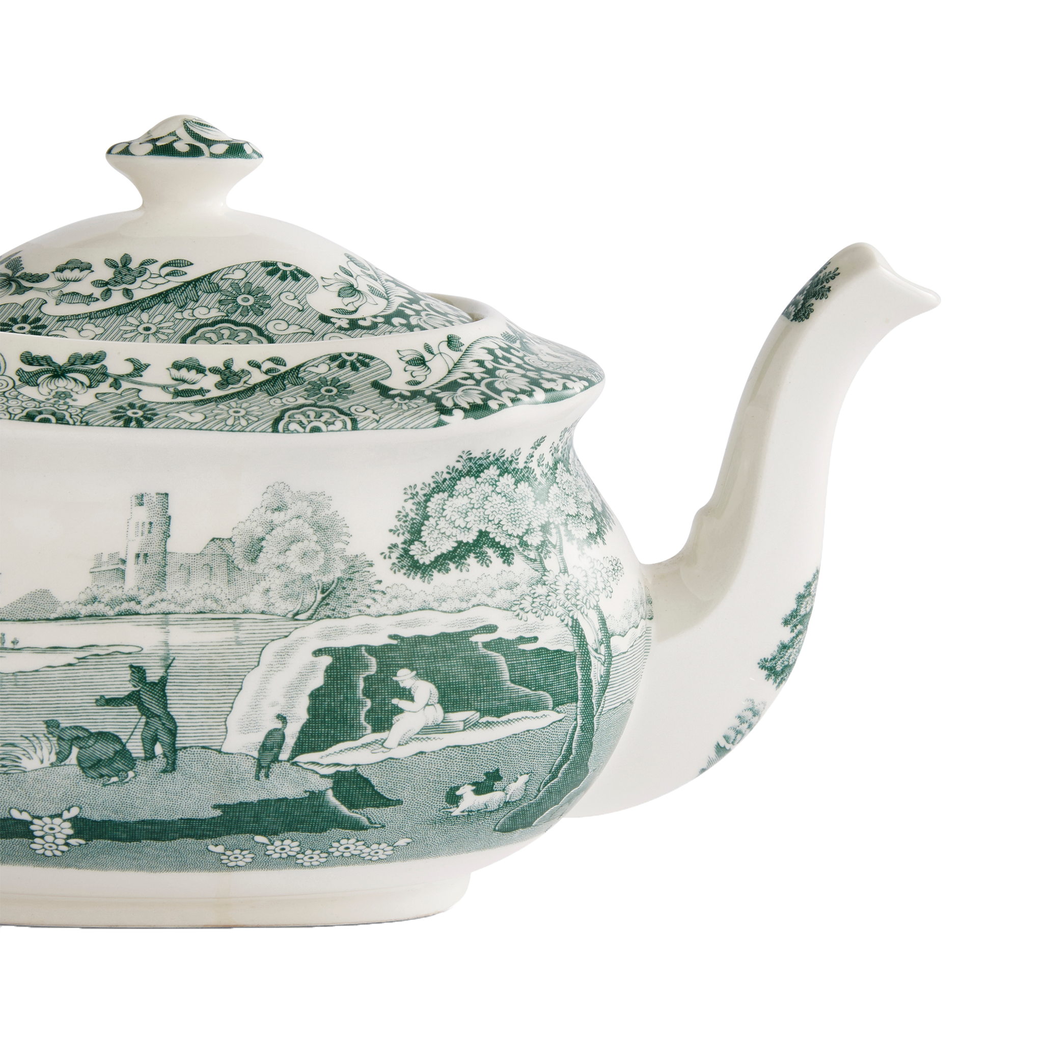 Spode flemishgreen　ヴィンテージティーポット Heritage Green Italian Teapot – The Well Appointed House