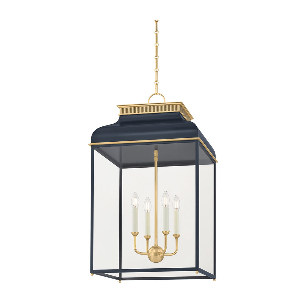 Houghton 19" Lantern Darkest Blue - The Well Appointed House