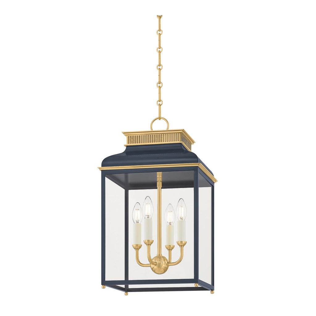 Houghton 12.75" Lantern Darkest Blue - The Well Appointed House