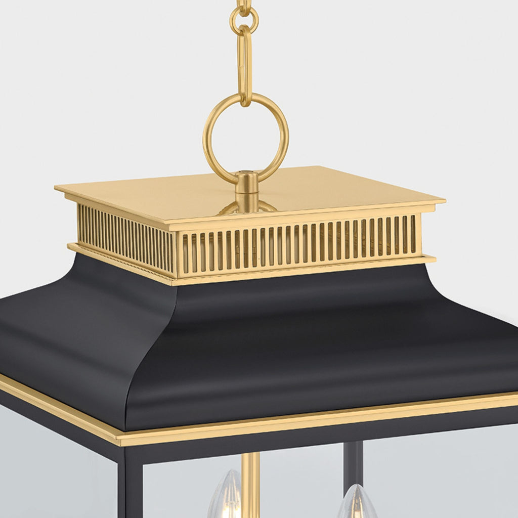 Houghton 12.75" Lantern Darkest Blue - The Well Appointed House